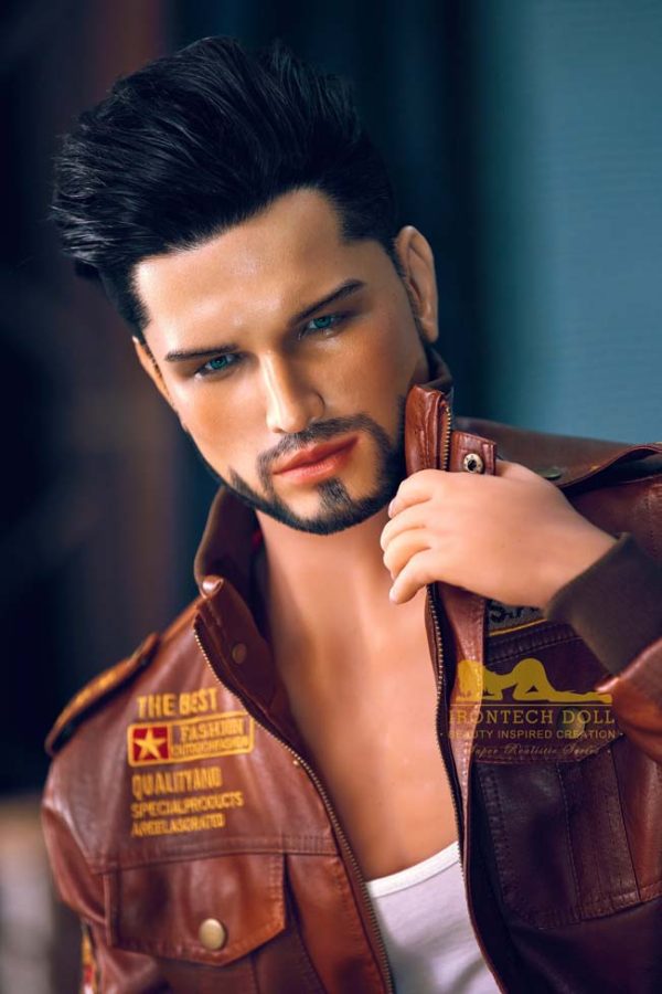 Real male sex doll silicone face