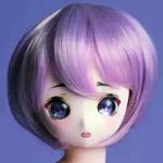 Short purple hair